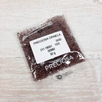 Бісер 00980 Preсiosa 10/0 прозорий з червоно-коричневою смужкою 25г