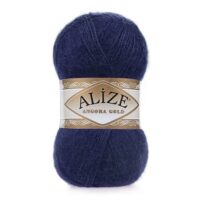 Алізе Ангора Голд (Alize Angora Gold) 100г/550м 058 темно-синій