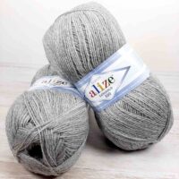 Алізе Ланаголд (Alize LanaGold) 800 100г/800м 021 сірий