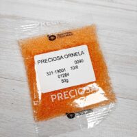 Бісер 01284 (10806) Preсiosa 10/0 блiдно-помаранчевий прозорий 25г