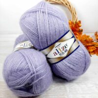 Алізе Ангора Реал 40 (Alize Angora Real) 100г/480м 257 бузковий