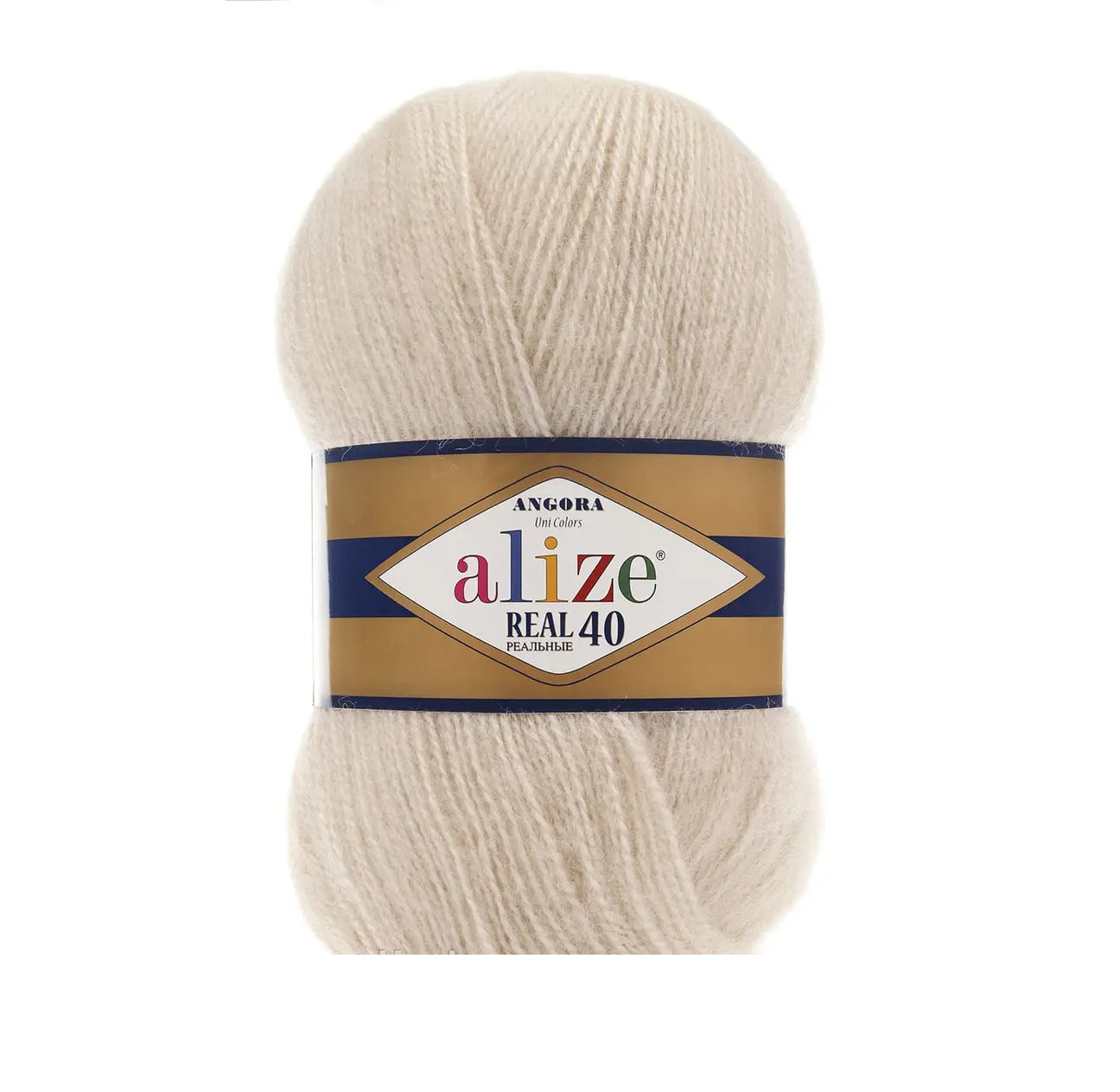Алізе Ангора Реал 40 (Alize Angora Real) 100г/480м 067 молочно-бежевий