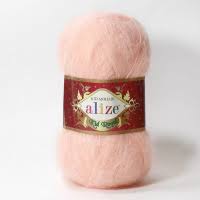 Алізе Кід Мохер (Alize Kiid Mohair) 50г/500м 556 персик