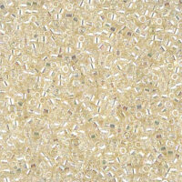 Бісер Miyuki Delica Beads 11/0 5г DB-109 прозорий молочний бензин