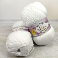 Алізе Котон Голд (Alize Cotton Gold) 100г/330м 055 білий