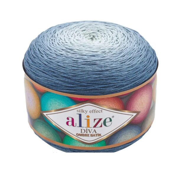 Алізе Діва Омбре (Alize Diva Ombre) 250г/850м 7379 джинс