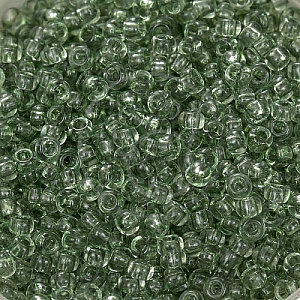 Бісер 01163 Preciosa 10/0 сіро-зелений прозорий 25г