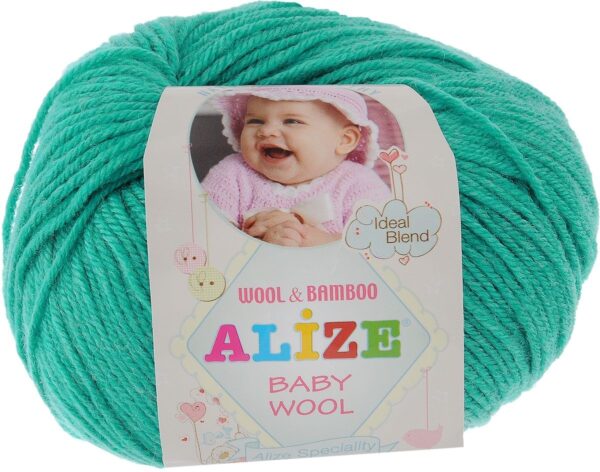 Алізе Бебі вулл (Alize Baby Wool) 50г/175м 610 бірюза