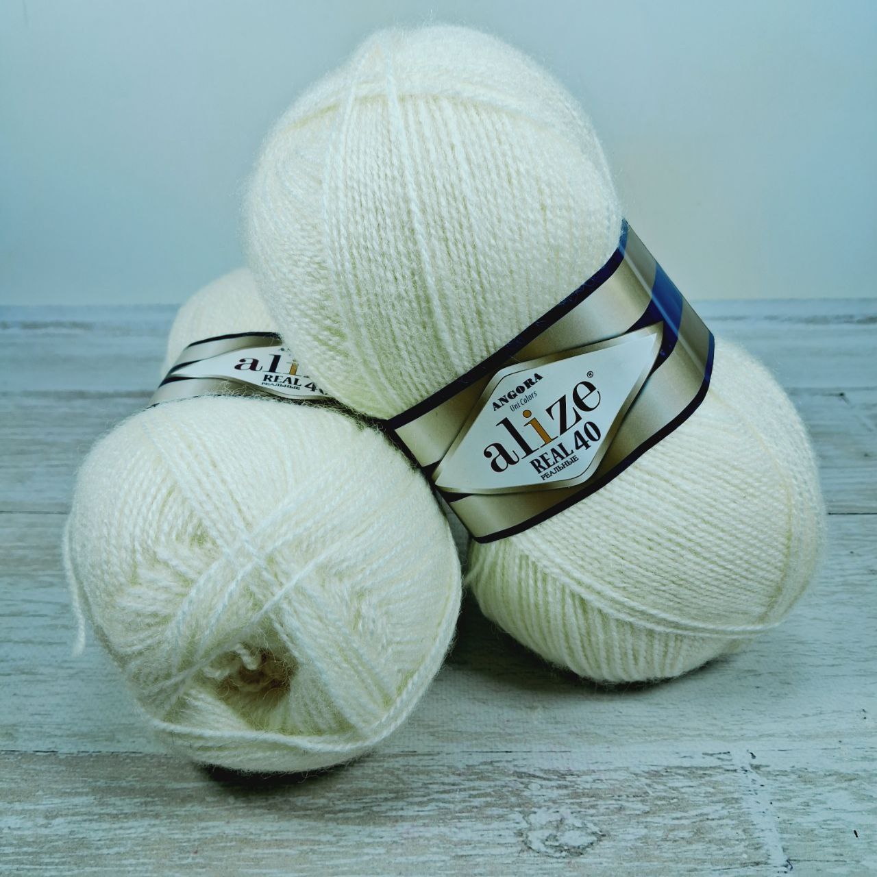 Алізе Ангора Реал 40 (Alize Angora Real) 100г/480м 450 магнолія