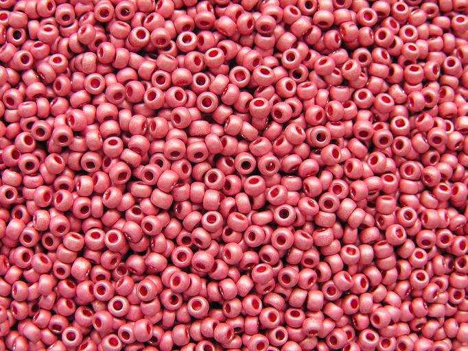 Бісер 18595/1 Preсiosa 10/0 рожевий метал матовий 25г