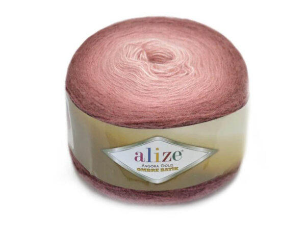 Алізе Ангора Голд Амбре Батік (Alize Angora Gold Ombre Batik) 150г/825м 7358 теракот