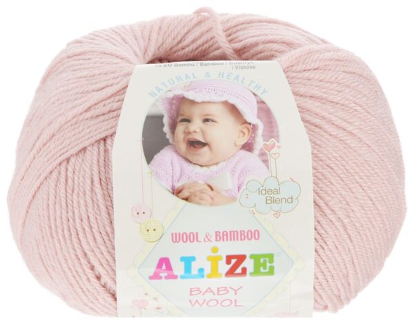 Алізе Бебі вулл (Alize Baby Wool) 50г/175м 161 троянда