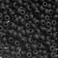 Бисер Чехия Preciosa 6/0 25г черный матовый