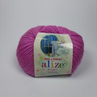 Алізе Бебі вулл (Alize Baby Wool) 50г/175м 672 темна лаванда
