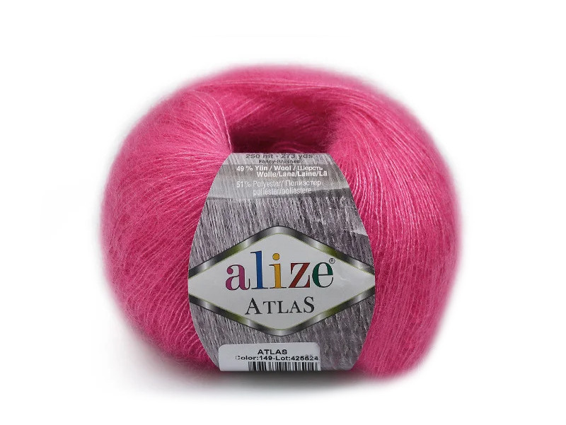 Алізе Атлас (Alize Atlas) 50г/250м 149 фуксія