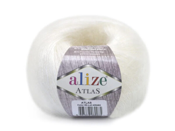 Алізе Атлас (Alize Atlas) 50г/250м 055 білий