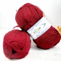 Алізе Ланаголд (Alize LanaGold) 800 100г/800м 057 бордовий