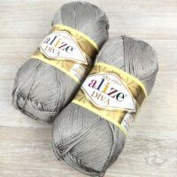 Алізе Діва (Alize Diva) 100г/350м 355 перлино-сірий