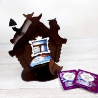 ПА-ЧД-018-1 Будиночок на ніжці коричневий 15,5*11,3*18,5см