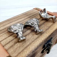 Ніжка С-014-6 срібло 28*35мм метал