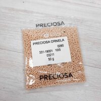 Бісер 03211 (242) Preсiosa 10/0 молочна пастель натуральний 25г