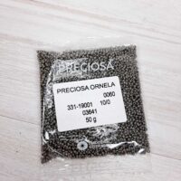 Бісер 03641 Preсiosa 10/0 графіт матовий 25г
