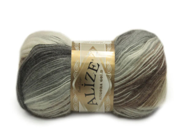 Алізе Ангора Голд Батік (Alize Angora Gold Batik) 100г/550м 5652 молочно-сірий