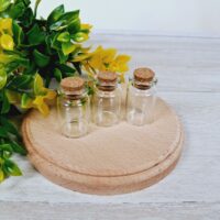 Скляна пляшечка для бісеру 35*22мм