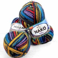 Нако Бохо (Nako Boho) 100г/400м 82455 меланж жовто-синій