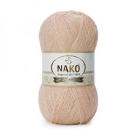Нако Ангора Люкс Сімлі (Nako Angora Lux Simli) 100г/550м 2250 екрю