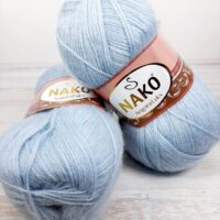 Нако Ангора Люкс (Nako Angora Lux) 100г/550м 10471 SE блакитний