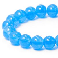 Бусины Стекло Имитация Нефрит Круглые 6мм Голубой DK109