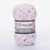 ЯрнАрт Бебі Колор (Yarnart Baby Color) 50г/150м 5127 білий твід