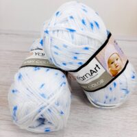 ЯрнАрт Бебі Колор (Yarnart Baby Color) 50г/150м 5134 біло-блакитний