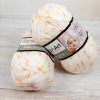 ЯрнАрт Бебі Колор (Yarnart Baby Color) 50г/150м 5103 біло-персиковий