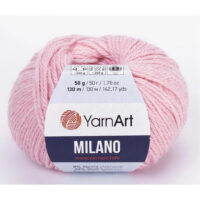 Ярнарт Мілано (YarnArt Milano) 50г/130м 859 пастельно-рожевий