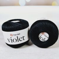 ЯрнАрт Віолет (YarnArt Violet) 50г/282м 999 чорний
