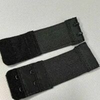 Подовжувач-Застібка для бюсгальтера тканинна 2гачки чорний 9,5*3см К9С3-4804