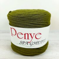 Шнур Бед Ярн Пеня (Bead Yarn Penye) 650г/120м темна оливка трикотаж