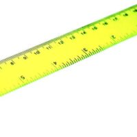 Линейка школьная 20см пластиковая цветная