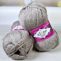 Алізе Супервош Комфорт Сокс 100 (Alize Superwash Comfort Socks) 100г/420м 207 сіро-бежевий меланж