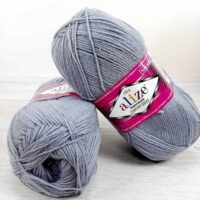 Алізе Супервош Комфорт Сокс 100 (Alize Superwash Comfort Socks) 100г/420м 362 світлий графіт