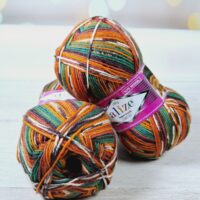 Алізе Супервош Комфорт Сокс 100 (Alize Superwash Comfort Socks) 100г/420м 4447 болотно-коричневий