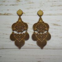 ПА-БФО-110 Основа для сережек 9*4,5*0,3см