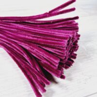 Синельний дріт 6х30мм темно-малиновий 10шт