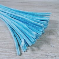 Синельний дріт 6х30мм нiжно блакитний 10шт