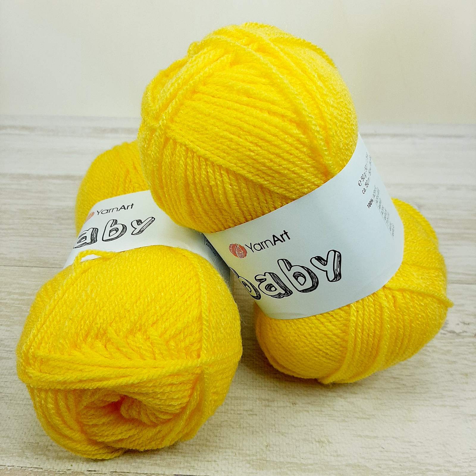 ЯрнАрт Бебі (YarnArt Baby) 50г/150м 315 жовтий