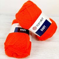 ЯрнАрт Бебі (YarnArt Baby) 50г/150м 8279 яскравий оранжевий