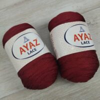 Аяз Лейс (Ayaz Lace) 250г/225м 2175 бордо стрічка