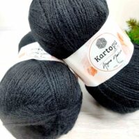 Картопу Ангора Натурал (Kartopu Angora Naturel) 100г/550м К940 чорний